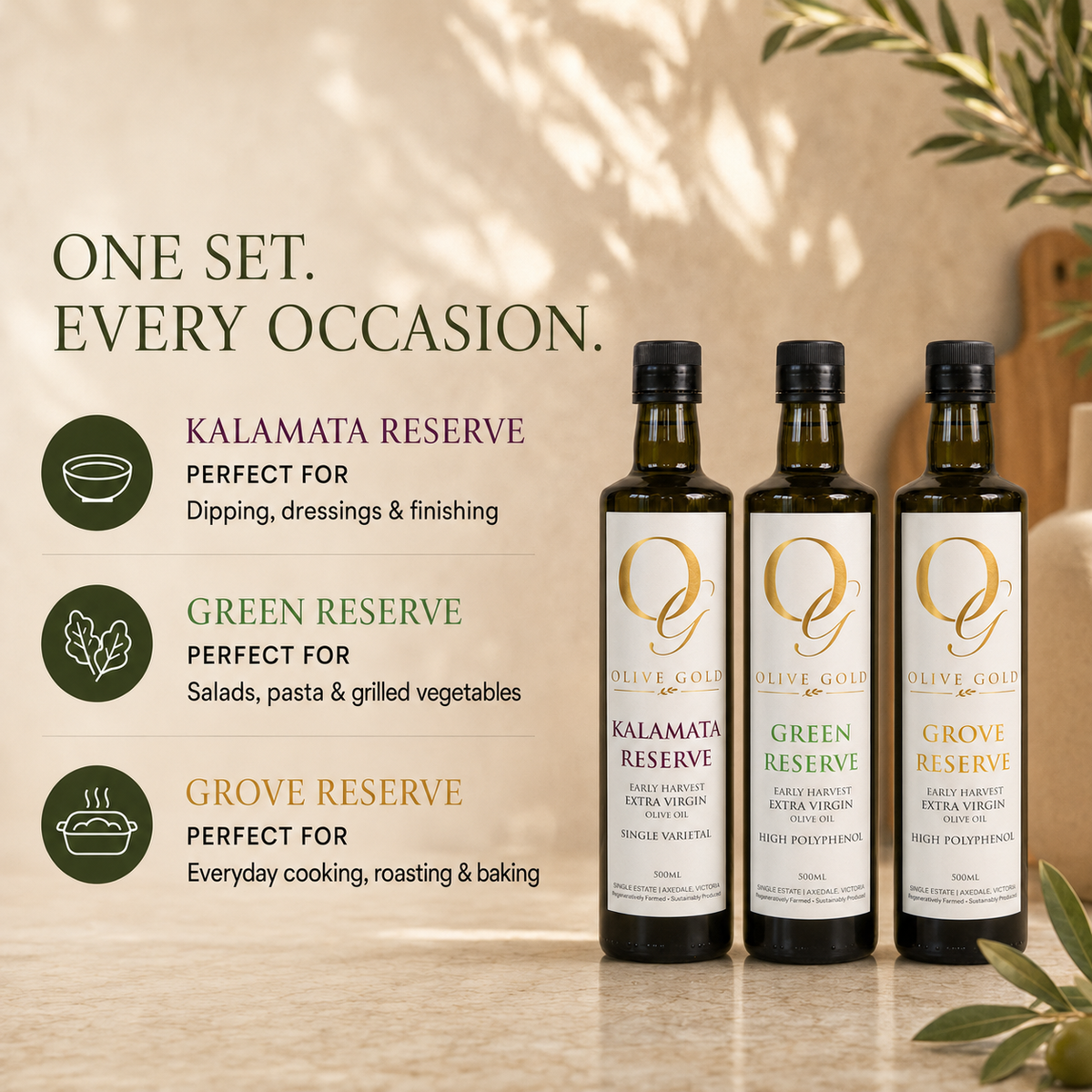 The Complete Olive Gold Set